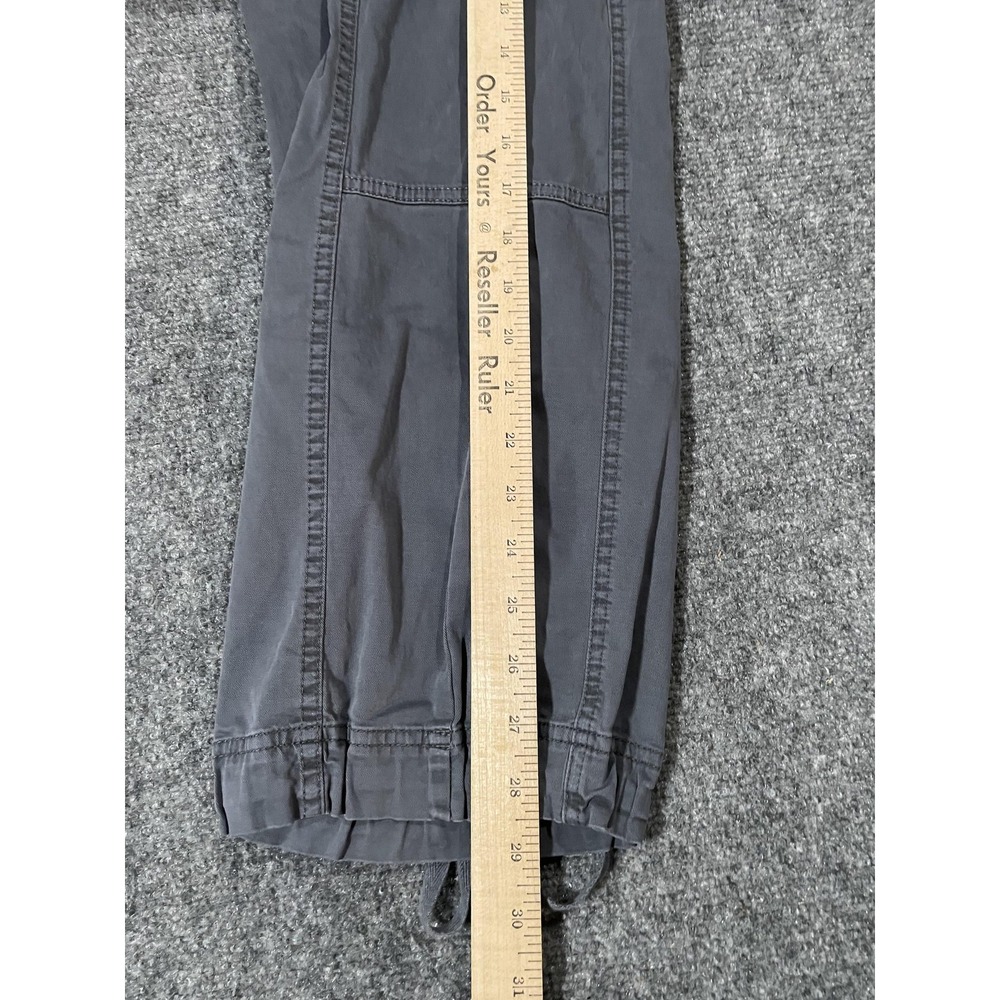Abercrombie & Fitch Cargo Pants Mens XS Gray Garment Dyed Drawstring Hem - Picture 13 of 15